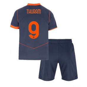 Inter Milan Marcus Thuram #9 Tredjeställ Barn 2025-26 Kortärmad (+ Korta byxor)